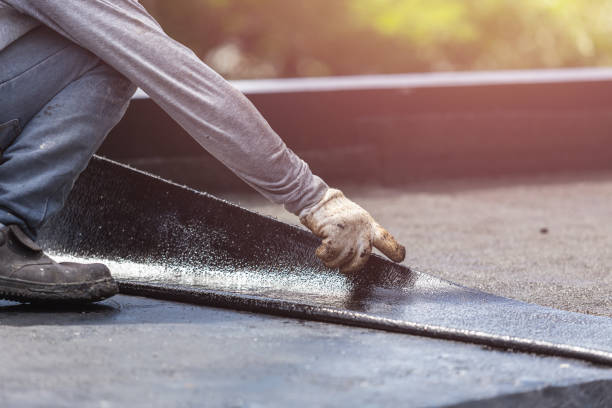 Professional Waterproofing technician working in New Point, IN